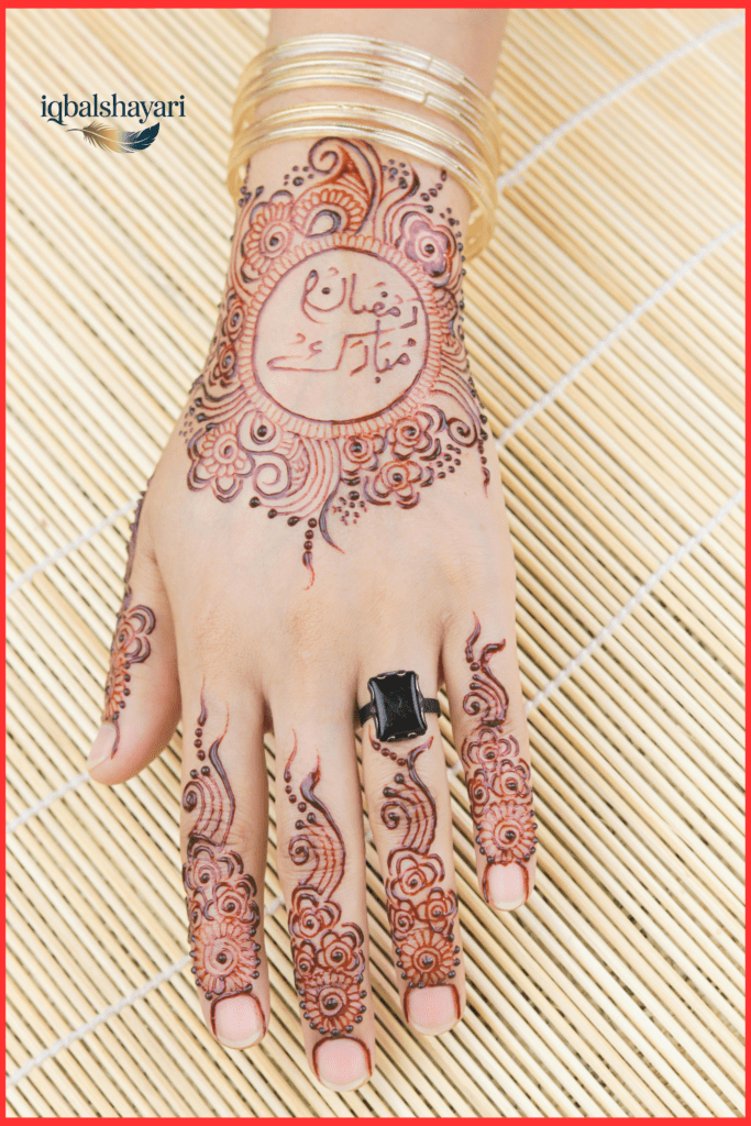 Arabic mehndi design for Eid