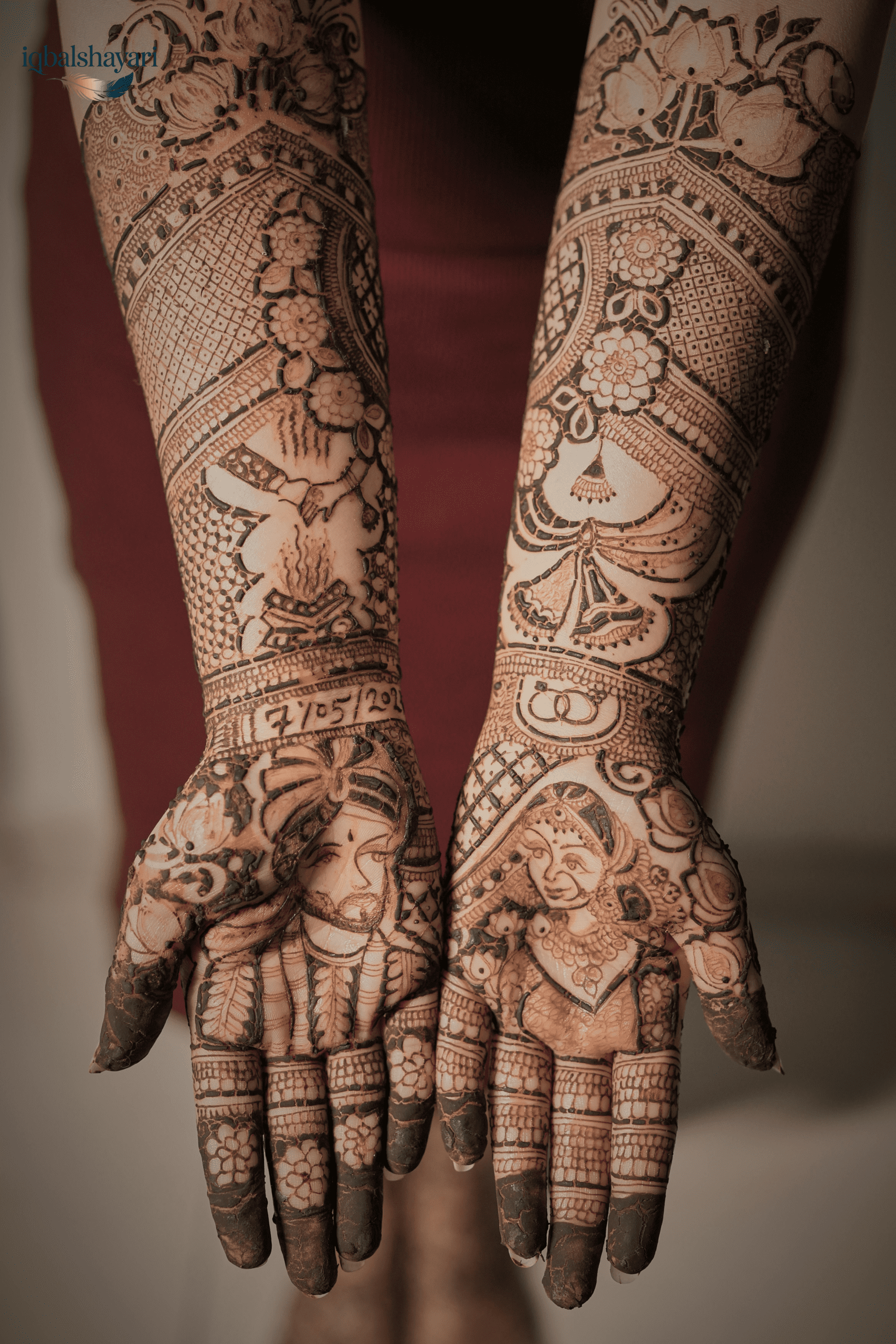Floral Bridal Mehndi Designs for Hands